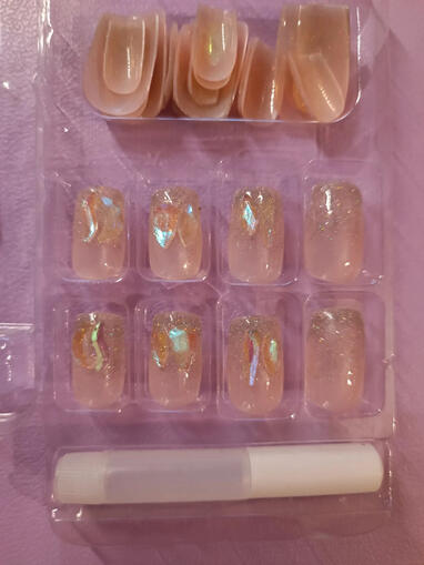 Glitter press on nails